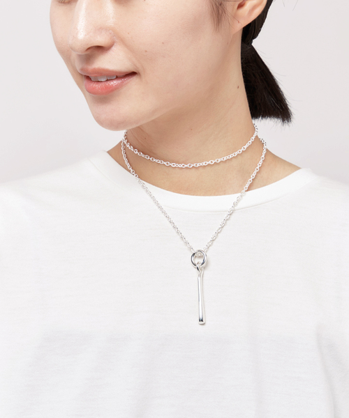 AP STUDIO（エーピーストゥディオ）の「【BLANC IRIS/ブランイリス】スターリングシルバーネックレス（ネックレス・レディース・シルバー・FREE）」の4枚目の写真