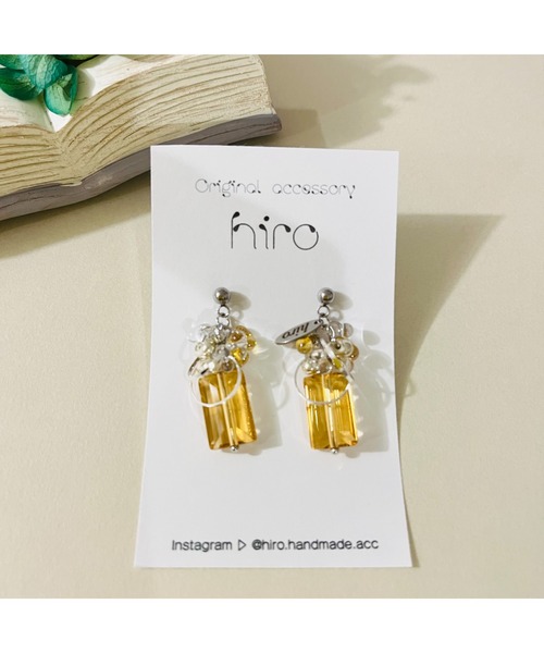 tone（トーン）の「【hiro】ピアス(MA)（ピアス（両耳用）・レディース・ブルー系その他/レッド/グリーン/ピンク/オレンジ・FREE）」の5枚目の写真