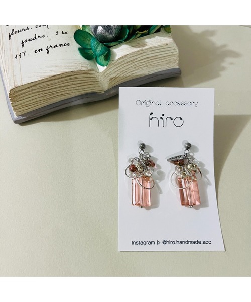 tone（トーン）の「【hiro】ピアス(MA)（ピアス（両耳用）・レディース・ブルー系その他/レッド/グリーン/ピンク/オレンジ・FREE）」の9枚目の写真