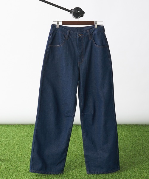 Adoon plain（アドーンプレーン）の「ピスネームワイドデニムパンツ（デニムパンツ・メンズ・インディゴブルー・MEDIUM/LARGE）」の4枚目の写真