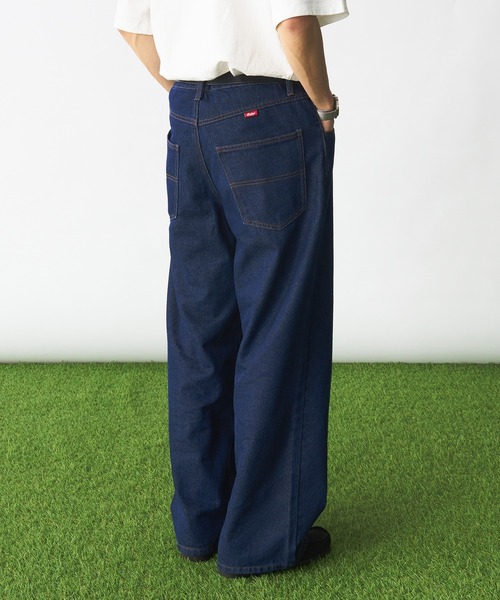 Adoon plain（アドーンプレーン）の「ピスネームワイドデニムパンツ