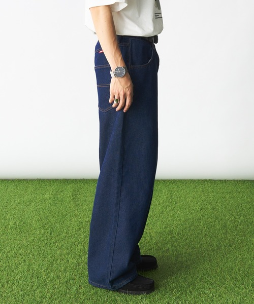 Adoon plain（アドーンプレーン）の「ピスネームワイドデニムパンツ（デニムパンツ・メンズ・インディゴブルー・MEDIUM/LARGE）」の18枚目の写真