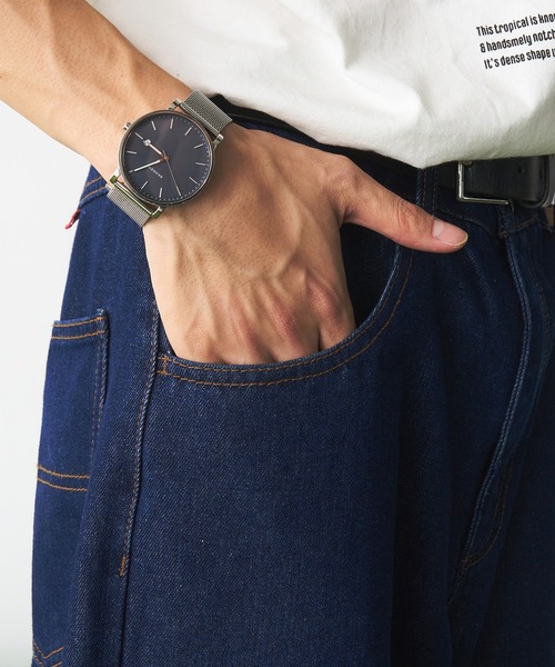 Adoon plain（アドーンプレーン）の「ピスネームワイドデニムパンツ（デニムパンツ・メンズ・インディゴブルー・MEDIUM/LARGE）」の6枚目の写真