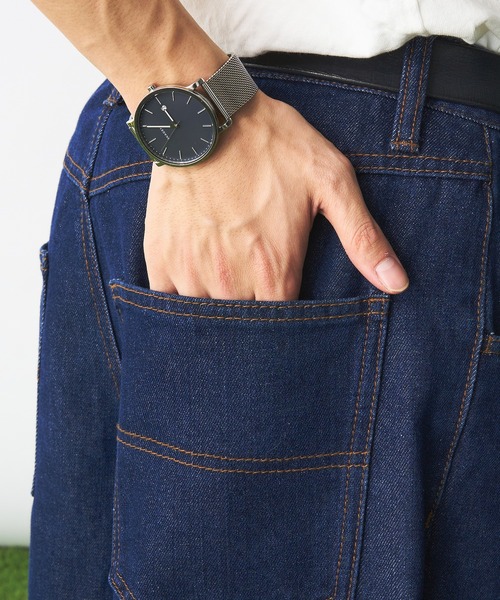 Adoon plain（アドーンプレーン）の「ピスネームワイドデニムパンツ（デニムパンツ・メンズ・インディゴブルー・MEDIUM/LARGE）」の7枚目の写真