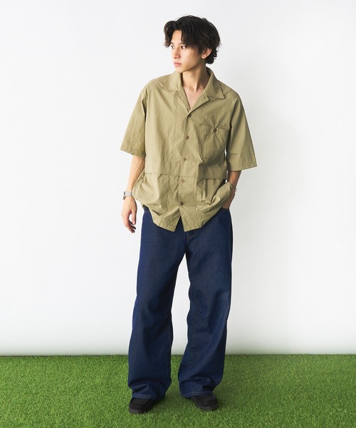 Adoon plain（アドーンプレーン）の「ピスネームワイドデニムパンツ（デニムパンツ・メンズ・インディゴブルー・MEDIUM/LARGE）」の13枚目の写真