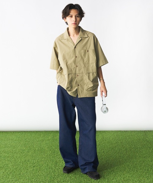 Adoon plain（アドーンプレーン）の「ピスネームワイドデニムパンツ（デニムパンツ・メンズ・インディゴブルー・MEDIUM/LARGE）」の14枚目の写真