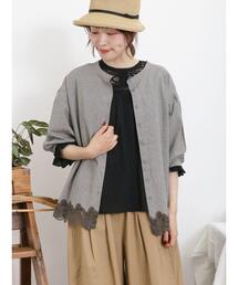 Samansa Mos2 | 裾レース前後2WAYブラウス(シャツ/ブラウス)