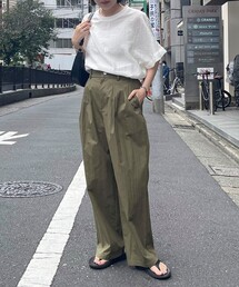 fredy emue | コットンナイロンタックパンツ(その他パンツ)