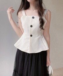 ECLIN（エクラン）の「ペプラムフリルキャミソール（キャミソール）」