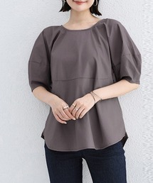 パフスリーブ ブラウス 半袖 レディース