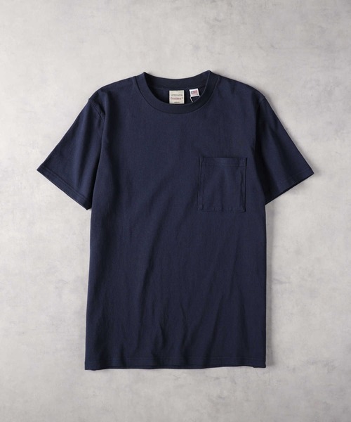 Right-on(ライトオン)の「GOOD WEAR(グッドウェアー)米綿クルーネックTシャツ(Tシャツ/カットソー・メンズ・ブラック/ブルー/ホワイト/カーキブラウン/ブラウン/ダークグレー/ネイビー・L/XL/M/S)」の6枚目の写真