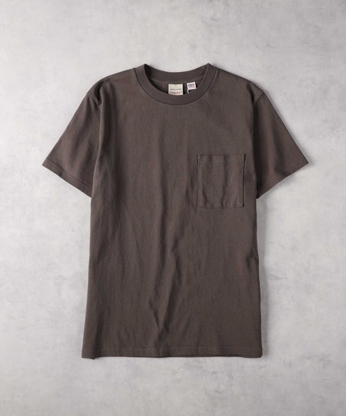 Right-on(ライトオン)の「GOOD WEAR(グッドウェアー)米綿クルーネックTシャツ(Tシャツ/カットソー・メンズ・ブラック/ブルー/ホワイト/カーキブラウン/ブラウン/ダークグレー/ネイビー・L/XL/M/S)」の4枚目の写真