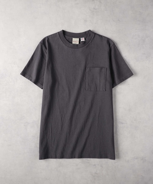 Right-on(ライトオン)の「GOOD WEAR(グッドウェアー)米綿クルーネックTシャツ(Tシャツ/カットソー・メンズ・ブラック/ブルー/ホワイト/カーキブラウン/ブラウン/ダークグレー/ネイビー・L/XL/M/S)」の7枚目の写真