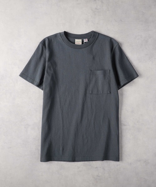Right-on(ライトオン)の「GOOD WEAR(グッドウェアー)米綿クルーネックTシャツ(Tシャツ/カットソー・メンズ・ブラック/ブルー/ホワイト/カーキブラウン/ブラウン/ダークグレー/ネイビー・L/XL/M/S)」の1枚目の写真
