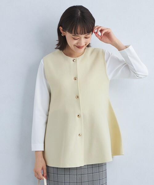 green label relaxing プルオーバーベスト◇未使用品 セール】P/LI ジレ プルオーバー -マシンウォッシャブル