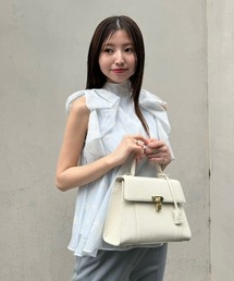 SNIDEL | Sustainableリボンスリーブオーガンブラウス(シャツ/ブラウス)