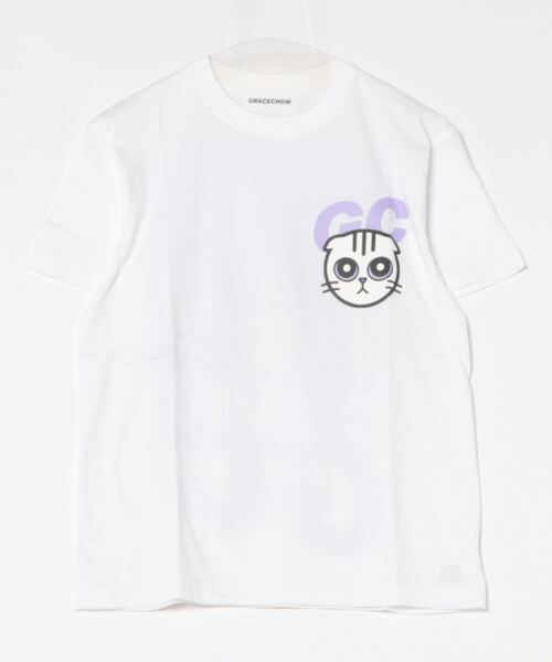NO WAY(ノーウェイ)の「/Grace Chow/グレース チョウ/Graphic/Design T(Tシャツ/カットソー・レディース・ホワイト・MEDIUM/SMALL)」の1枚目の写真