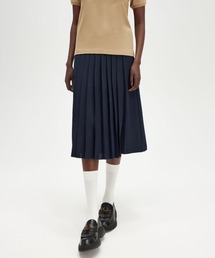 Tipped Pleated Skirt