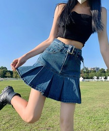 エルメスミニスカート デニムスタイル34