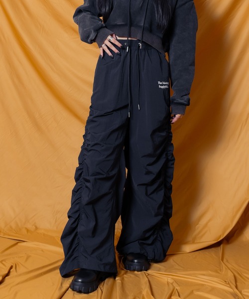 【セール】NYLON GATHER PANTS【WOMEN】（その他パンツ）｜Subciety（サブサエティ）