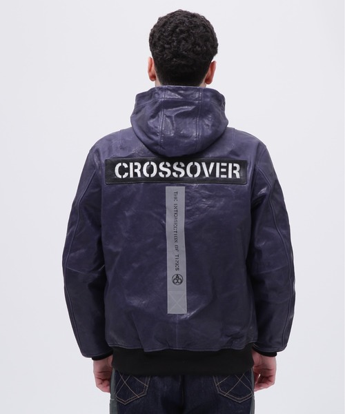 AVIREX／CROSSOVERレザーCWU パーカー新品　本日限定値下げ AVIREX／CROSSOVERレザーCWU パーカー新品 本日限定値下げ