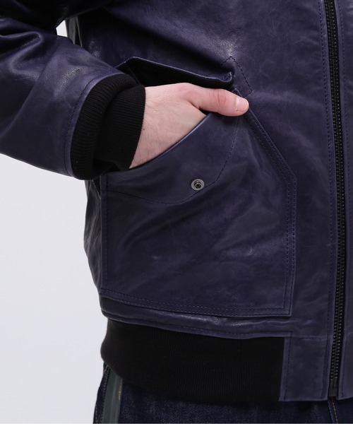 CROSSOVER》LEATHER CWU PARKA / レザー CWU パーカー / AVIREX