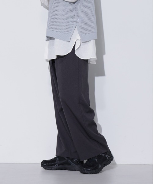 LUCAS-013/マットウースラップワイドパンツ（その他パンツ）｜Apo(s)ture（アポスチャー）