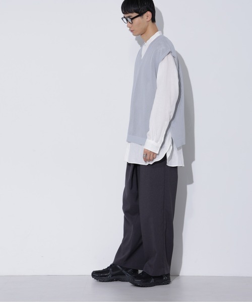 LUCAS-013/マットウースラップワイドパンツ（その他パンツ）｜Apo(s)ture（アポスチャー）