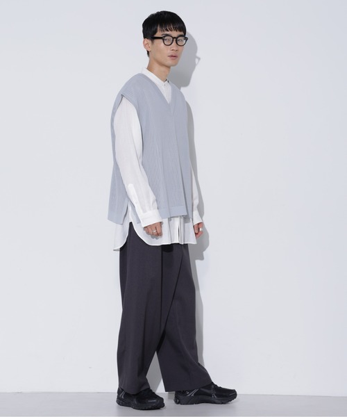 LUCAS-013/マットウースラップワイドパンツ（その他パンツ）｜Apo(s)ture（アポスチャー）