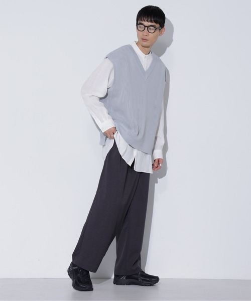 LUCAS-013/マットウースラップワイドパンツ（その他パンツ）｜Apo(s)ture（アポスチャー）