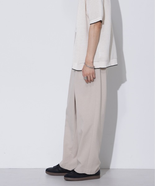 LUCAS-013/マットウースラップワイドパンツ（その他パンツ）｜Apo(s)ture（アポスチャー）