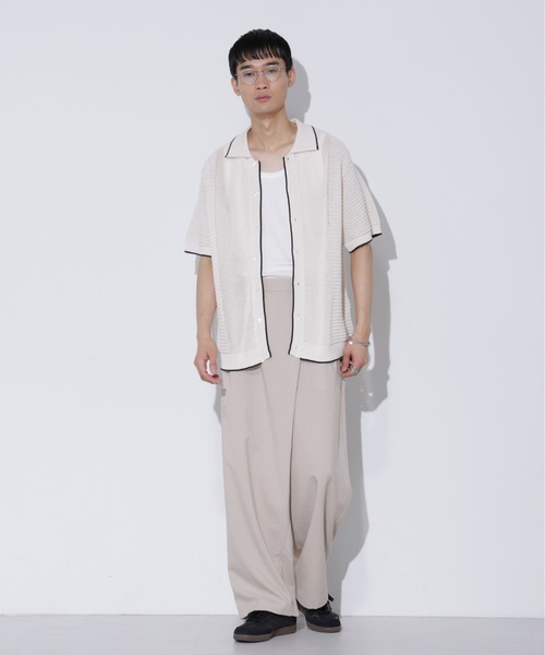 LUCAS-013/マットウースラップワイドパンツ（その他パンツ）｜Apo(s)ture（アポスチャー）