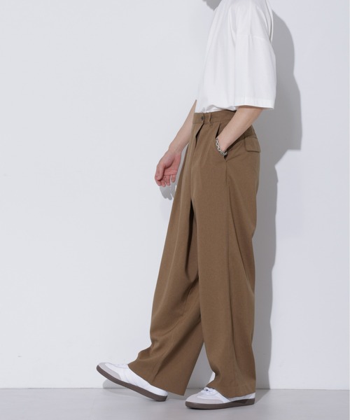 LUCAS-013/マットウースラップワイドパンツ（その他パンツ）｜Apo(s)ture（アポスチャー）