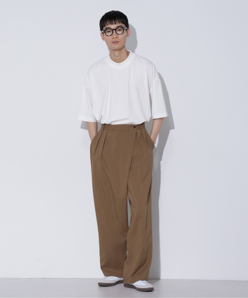 LUCAS-013/マットウースラップワイドパンツ（その他パンツ）｜Apo(s)ture（アポスチャー）