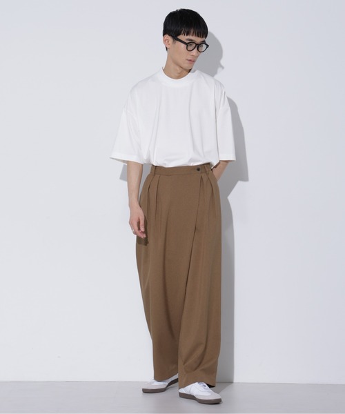 LUCAS-013/マットウースラップワイドパンツ（その他パンツ）｜Apo(s)ture（アポスチャー）