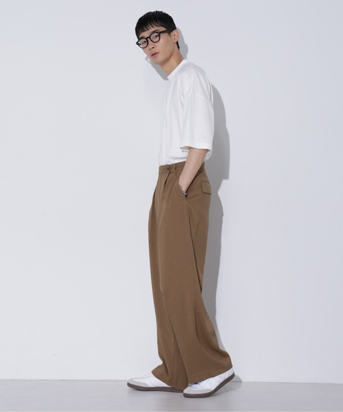 LUCAS-013/マットウースラップワイドパンツ（その他パンツ）｜Apo(s)ture（アポスチャー）