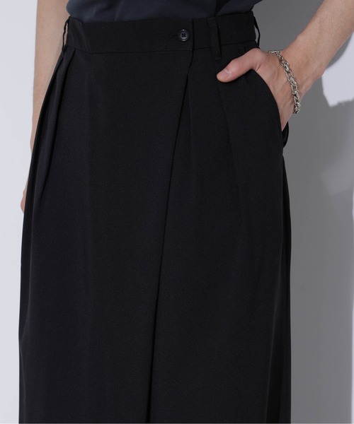 LUCAS-013/マットウースラップワイドパンツ（その他パンツ）｜Apo(s)ture（アポスチャー）