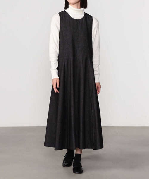 Bshop（ビショップ）の「eunoia | デニム フレアワンピース WOMEN 