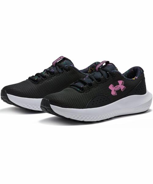 UNDER ARMOUR(アンダーアーマー)の「UAチャージド サージ4 プリント(ランニング/レディース)(スニーカー・レディース・ブラック・23.0cm/24.5cm/24.0cm/25.0cm/25.5cm/23.5cm/22.5cm)」の5枚目の写真