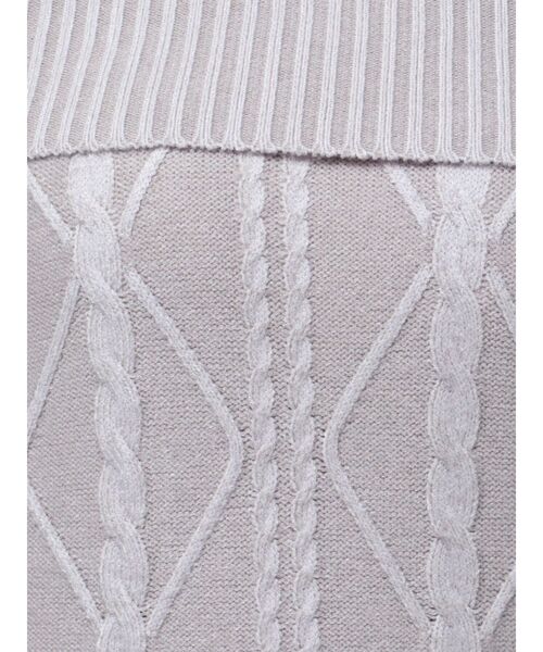 GYDA(ジェイダ)の「オフショルケーブルタイトニットワンピース(ワンピース・レディース・ブラック/グレー・FREE)」の4枚目の写真