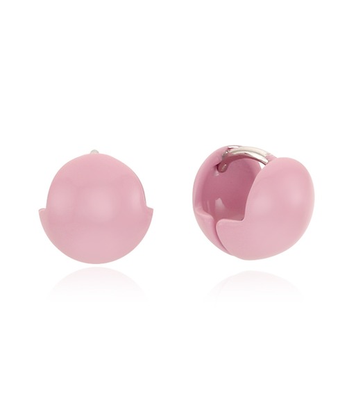 VINTAGE HOLLYWOOD（ビンテージハリウッド）の「●VIVID ONETOUCH COLOR BALL EARRINGS（ピアス（両耳用）・レディース・ピンク/ライトグリーン/ベビーピンク/オレンジ/パープル/ダークブルー/ミント・FREE）」の6枚目の写真