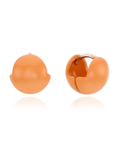 VINTAGE HOLLYWOOD（ビンテージハリウッド）の「●VIVID ONETOUCH COLOR BALL EARRINGS（ピアス（両耳用）・レディース・ピンク/ライトグリーン/ベビーピンク/オレンジ/パープル/ダークブルー/ミント・FREE）」の7枚目の写真