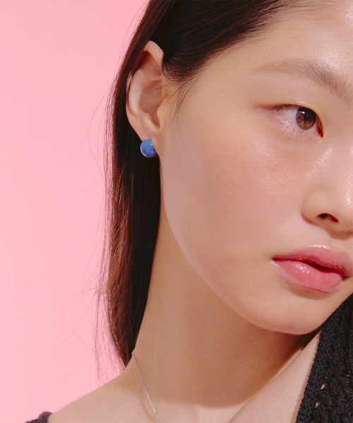 VINTAGE HOLLYWOOD（ビンテージハリウッド）の「●VIVID ONETOUCH COLOR BALL EARRINGS（ピアス（両耳用）・レディース・ピンク/ライトグリーン/ベビーピンク/オレンジ/パープル/ダークブルー/ミント・FREE）」の10枚目の写真