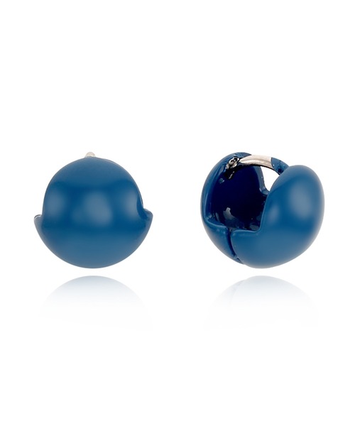 VINTAGE HOLLYWOOD（ビンテージハリウッド）の「●VIVID ONETOUCH COLOR BALL EARRINGS（ピアス（両耳用）・レディース・ピンク/ライトグリーン/ベビーピンク/オレンジ/パープル/ダークブルー/ミント・FREE）」の8枚目の写真