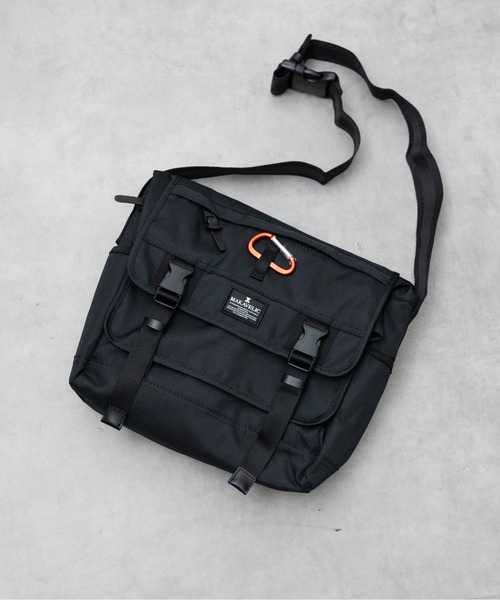 MAKAVELIC(マキャベリック)の「【MAKAVELIC】TRUCKS GARAGE MESSANGER BAG(ショルダーバッグ・メンズ・ネイビー/マルチ/ブラック・FREE)」の2枚目の写真