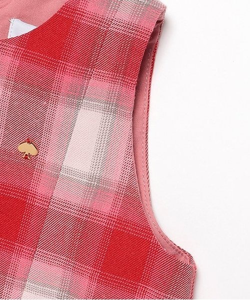 ケイトスペード　カットソー&チェックジャンパースカートセット　入園式　ワンピース kate spade new york kids（ケイトスペードニューヨーク）の
