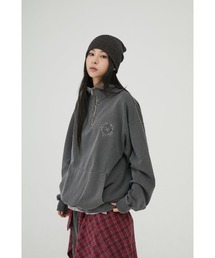 【こむこむ】noble ナッピングオーバースウェット　グレー NOBLEナッピングオーバースウェット グレー美品！ トップス