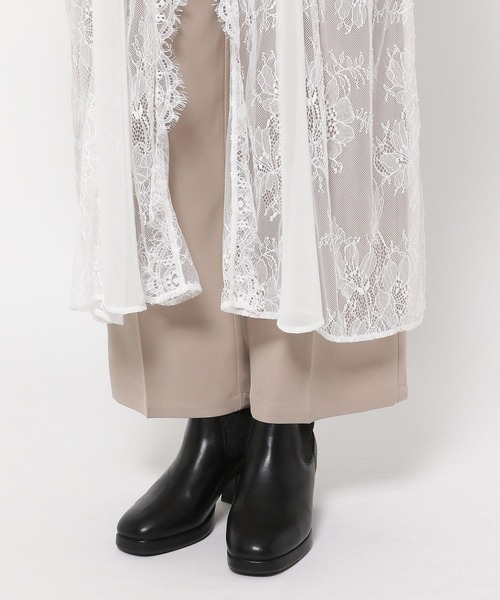 mysty woman(ミスティウーマン)の「レースカバーワンピ 151721(ワンピース・レディース・ホワイト/ブラック・FREE)」の13枚目の写真