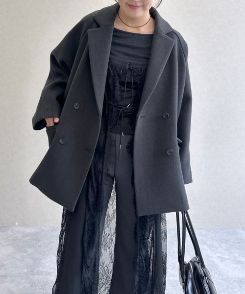 mysty woman(ミスティウーマン)の「レースカバーワンピ 151721(ワンピース・レディース・ホワイト/ブラック・FREE)」の20枚目の写真