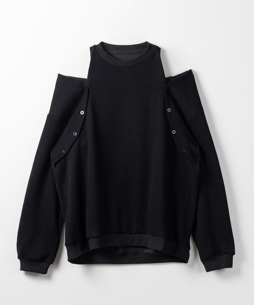 me+em select（ミームセレクト）の「【 ３color 】オープンショルダーカットアウトオーバースウェット ／ open shoulder cutout over sweat（スウェット・レディース・グレー/ブラック・FREE）」の15枚目の写真